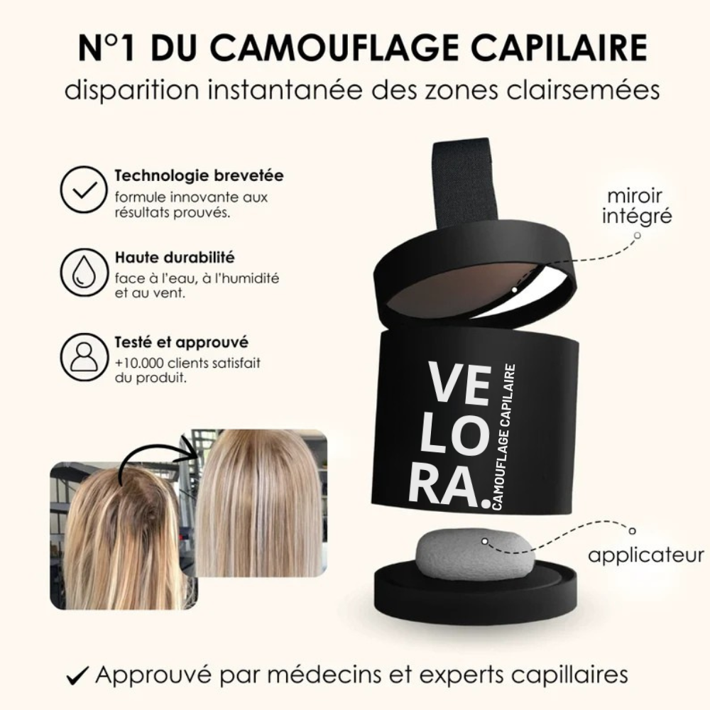 Velora™ - Poudre de camouflage capillaire ( Femme )